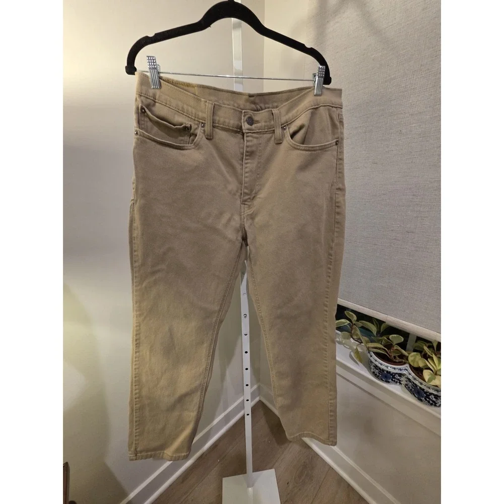 Levi's 541 Men's Jeans 36/30 Camel Brown 5 Pocket Zipper Fly